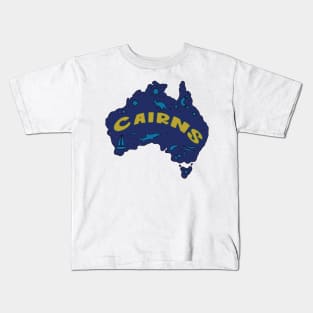 AUSTRALIA MAP AUSSIE CAIRNS Kids T-Shirt